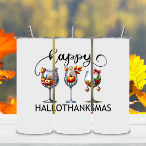 Happy Hallowthankmas Tumbler