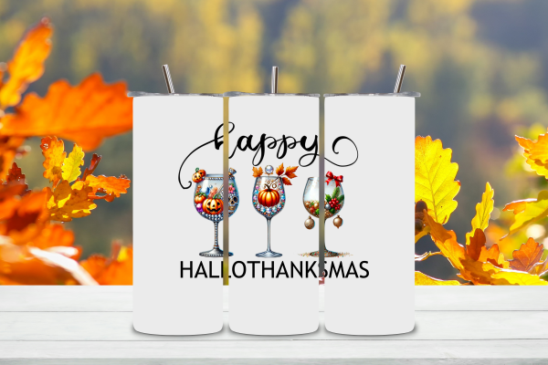 Happy Hallowthankmas Tumbler
