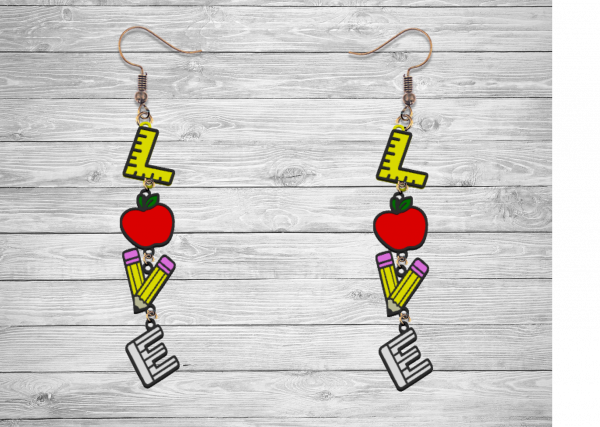 Love Teaching Earrings