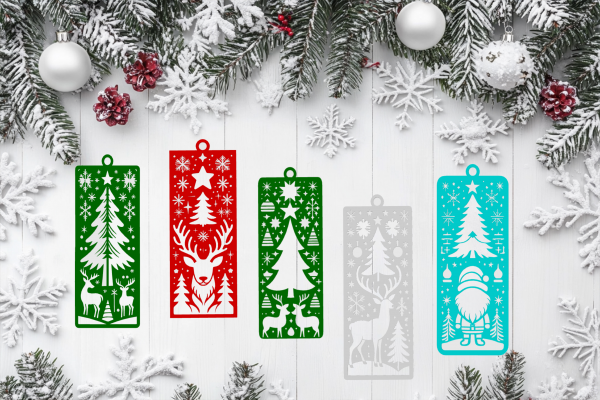 Christmas Cutout Bookmarks