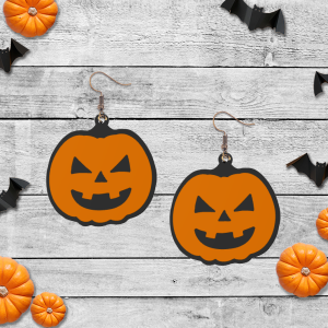 3d Printed Cute Pumpkin Earrings (Copy)