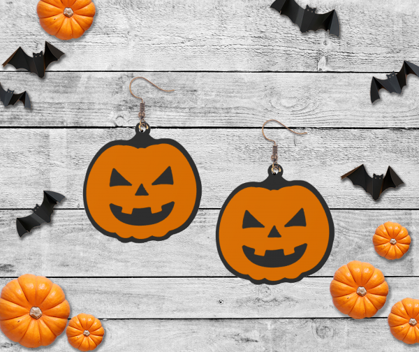 3d Printed Cute Pumpkin Earrings (Copy)