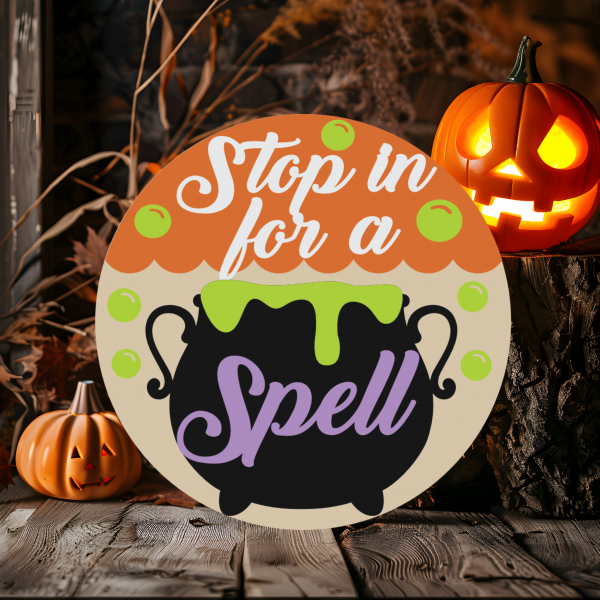 Stop in for a Spell Wood Door Sign (Copy)