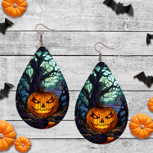 Jack-O-Lantern and Forest Earrings