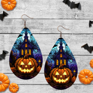 Spooky Jack-O-Lantern Earrings