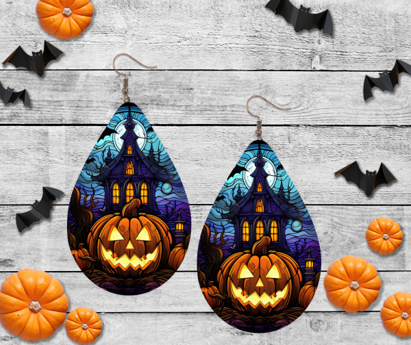 Spooky Jack-O-Lantern Earrings