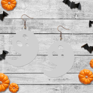 3d Printed Flying Ghost Earrings
