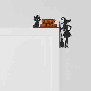 Happy Halloween Witch Door Corner