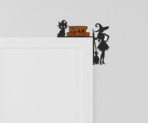 Happy Halloween Witch Door Corner