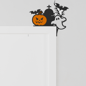 Jack-O-Lantern and Ghost Door Corner