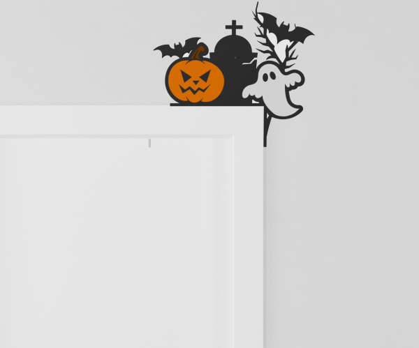 Jack-O-Lantern and Ghost Door Corner
