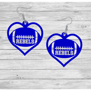 Rebel Football Heart