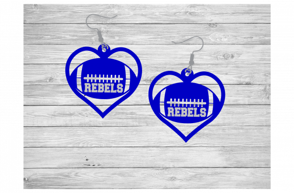 Rebel Football Heart
