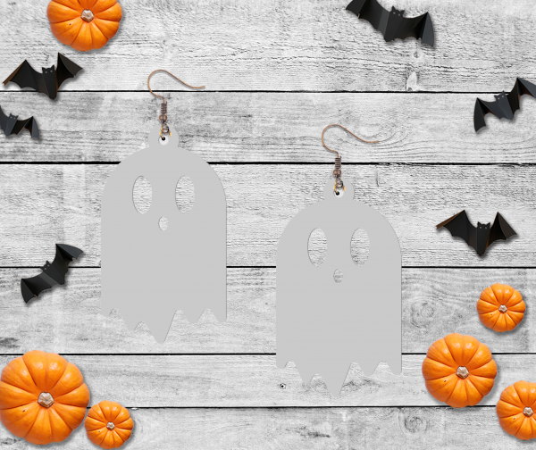 3d Printed Ghost Earrings