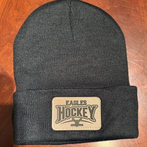 Engraved Leather Beanie