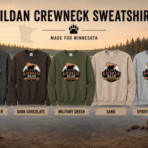 Bjerklie Bear Guide Services Crewneck Sweatshirts
