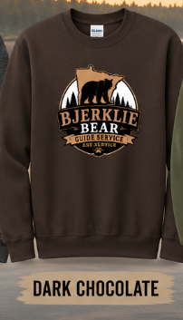 Bjerklie Bear Guide Services Crewneck Sweatshirts - Image 6