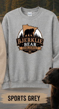 Bjerklie Bear Guide Services Crewneck Sweatshirts - Image 2