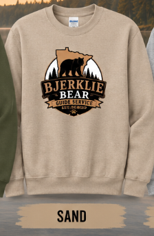 Bjerklie Bear Guide Services Crewneck Sweatshirts - Image 3