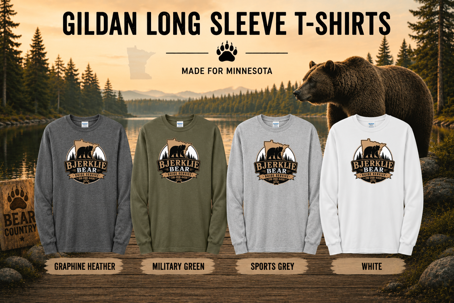 Bjerklie Bear Services Long Sleeve
